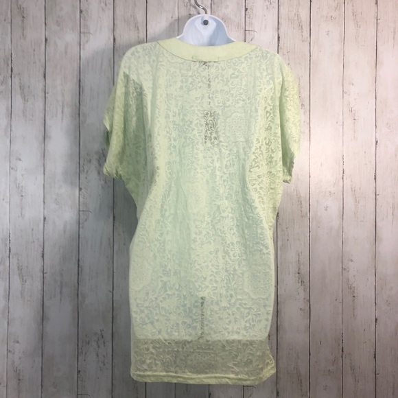 Zashi V-Neck Grommet Sheer T-Shirt NWT Small - Picture 2 of 10